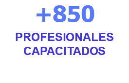 +850 Profesionales CAPACITADOS